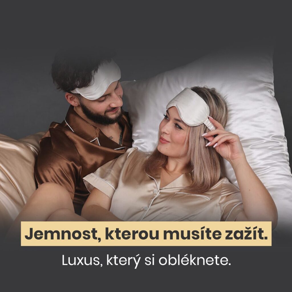 Sensual luxusní hedvábné pyžamo krátké - zlatý champaign (S,M,L,XL)
