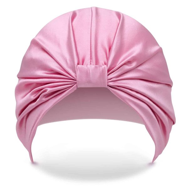 Afrodita hedvábný turban na vlasy - růžové zlato