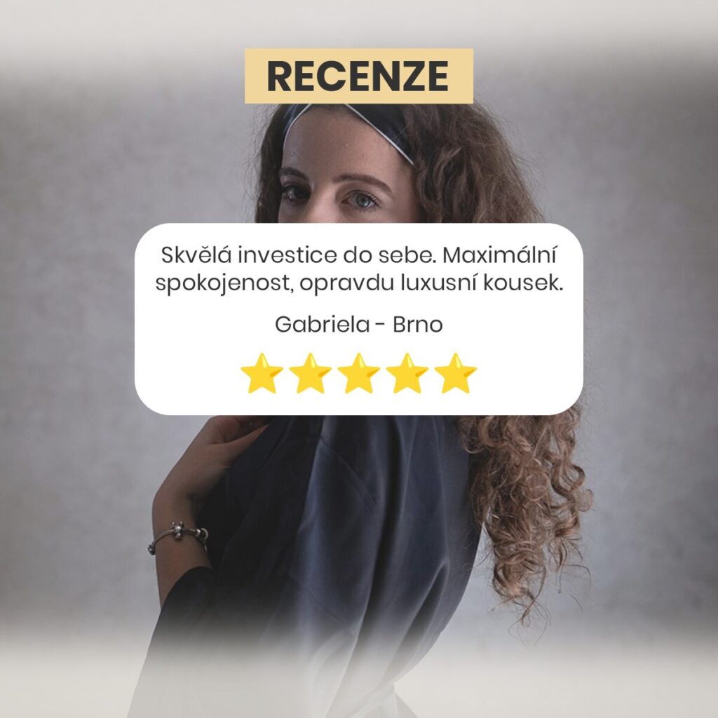 Monique luxusní hedvábný župan - černý onyx