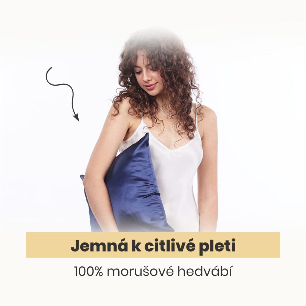 Jemná k citlivé pleti - hedvábné povlečení na polštář.