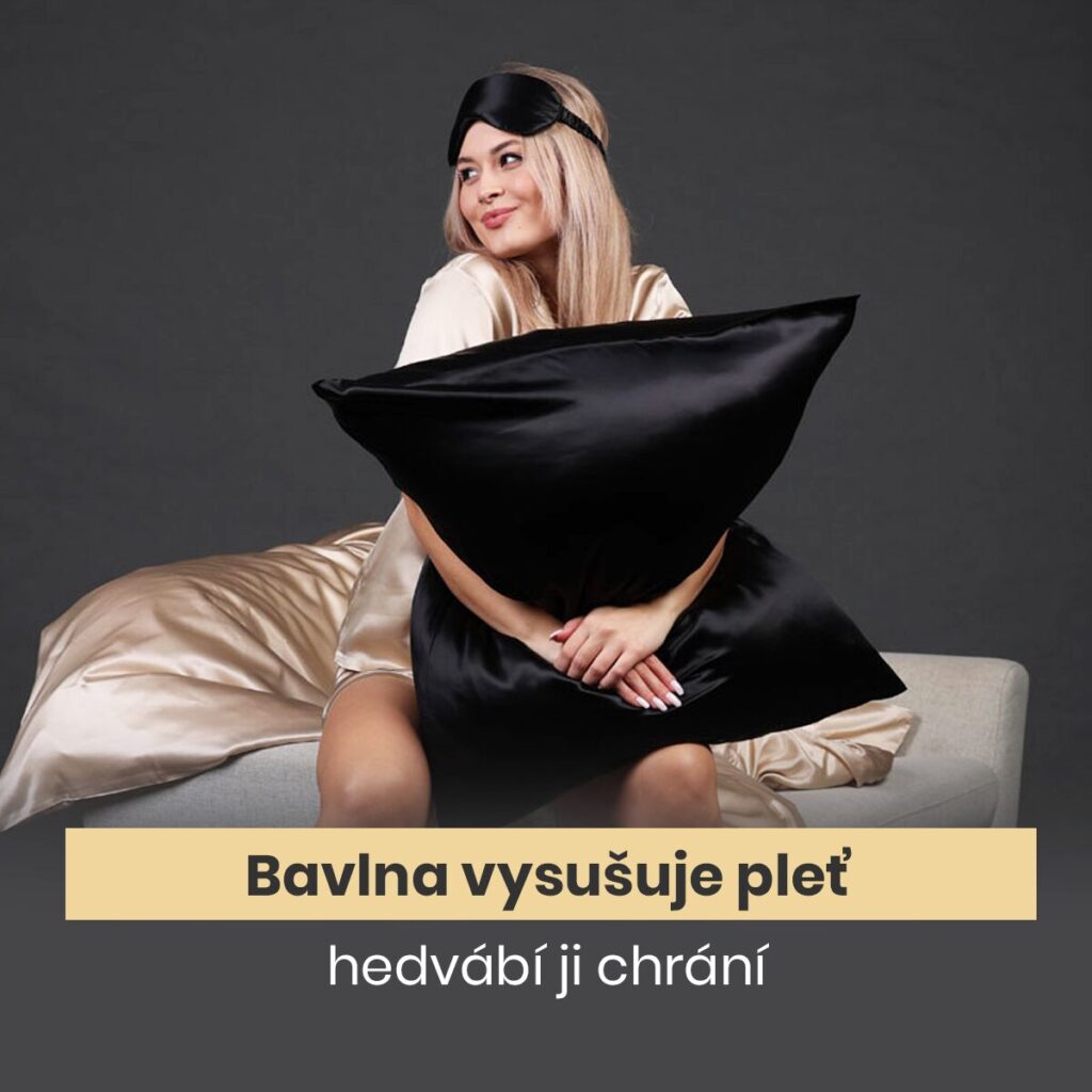 Hedvábí 22 Momme poskytuje šetrnou péči pleti i vlasům během celé noci. V nabídce je také maska v identické barvě.