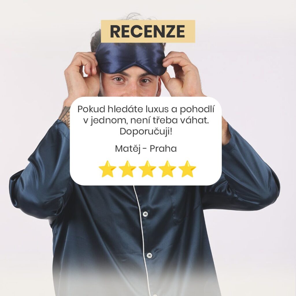 Hedvábné pánské pyžamo