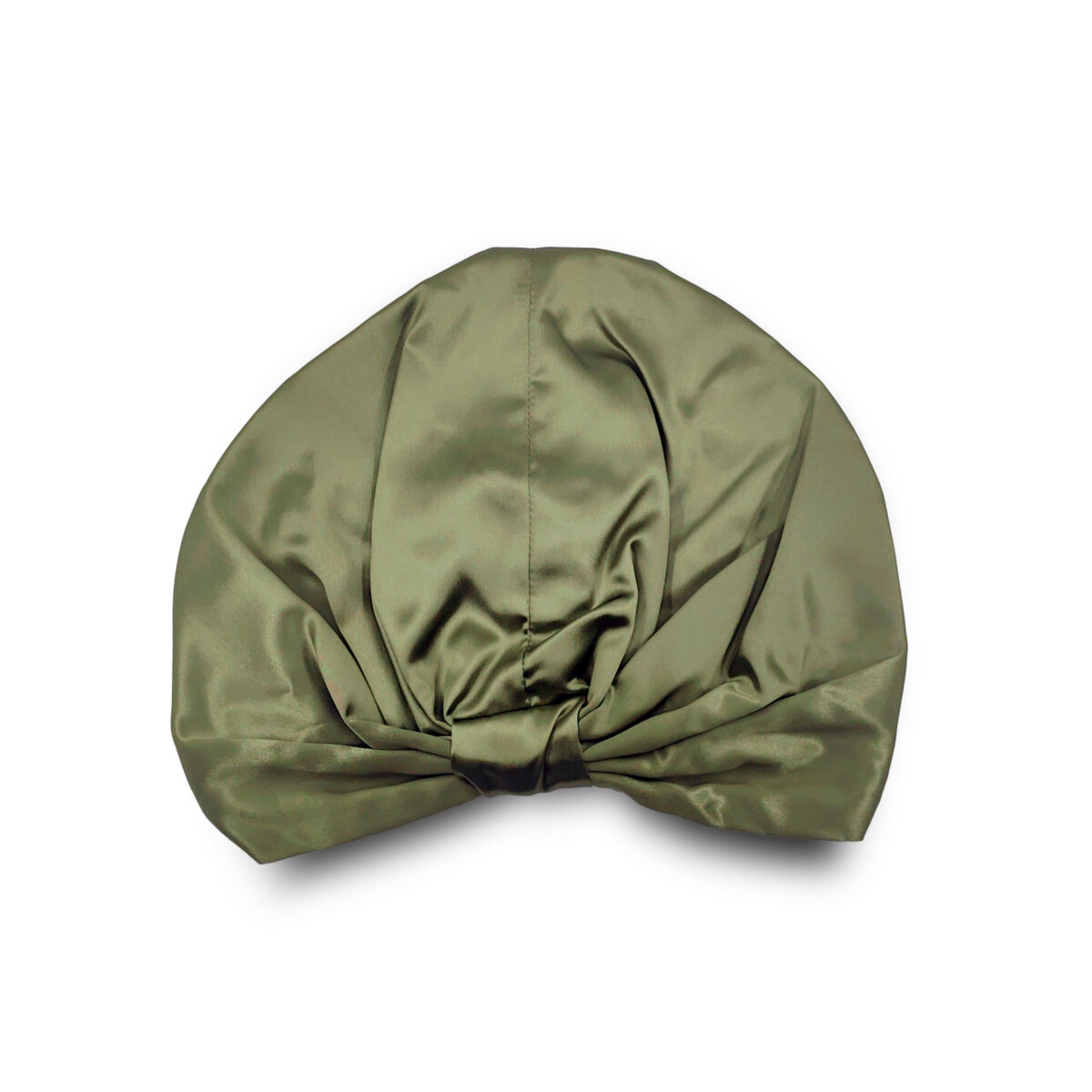 Set hedvábné povlečení 40 x 40, turban na vlasy a gumička – Avokádo