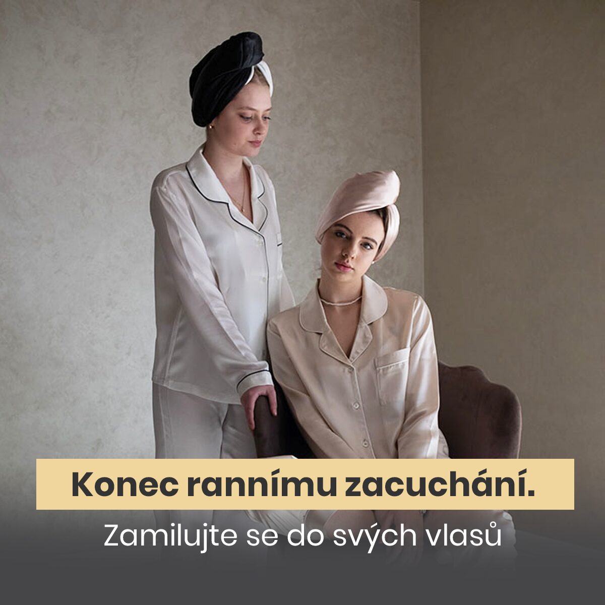 Na rozdíl od bavlny, hedvábí nevysušuje. Váš turban udrží vlhkost a přirozené oleje přesně tam, kde mají být – ve vlasech.