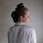 Sada hedvábných natáček pro objem vlasů - černý onyx