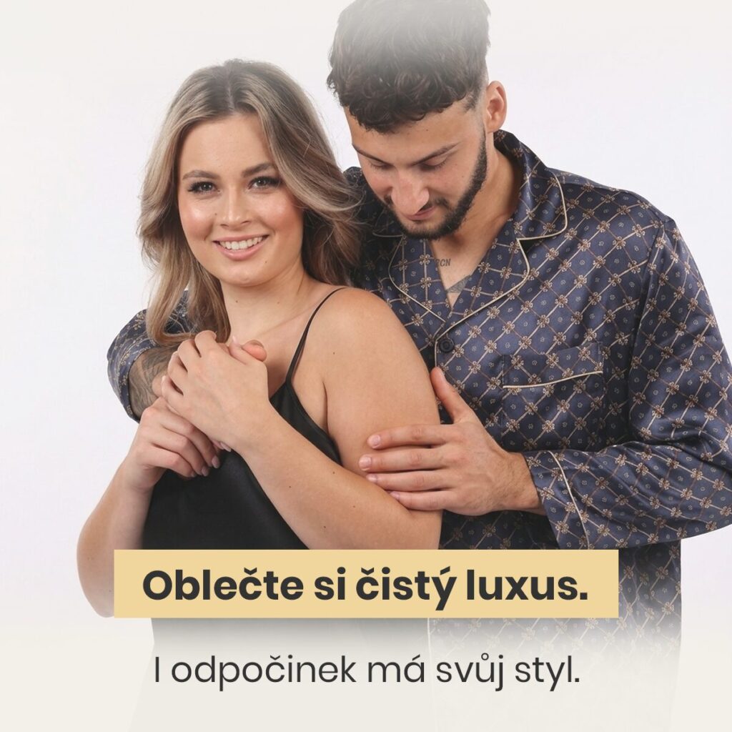 Simonett luxusní nočný košilka černý ónyx (S, M, L, XL)