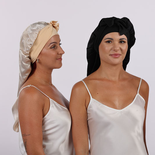 Royal hedvábný turban – dlouhé vlasy