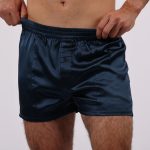 Hedvábné pánské boxerky Modrý topas