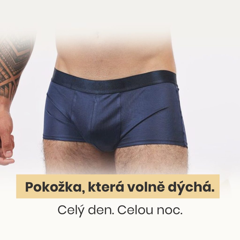 Pánské hedvábné boxerky s elastanem barva Modrý Topás