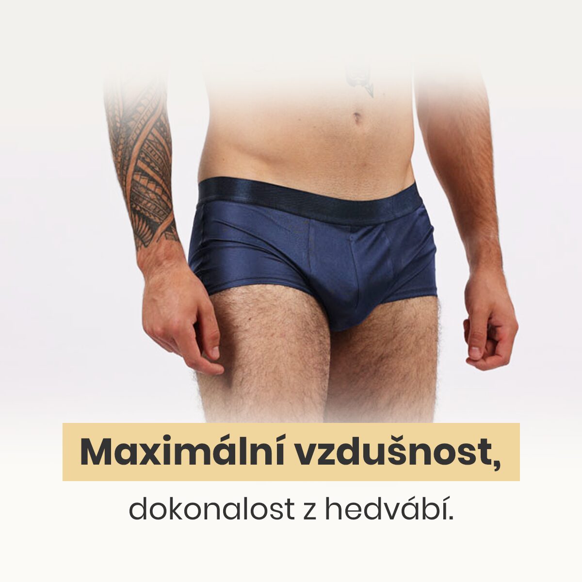 Pánské hedvábné boxerky Modrý topas