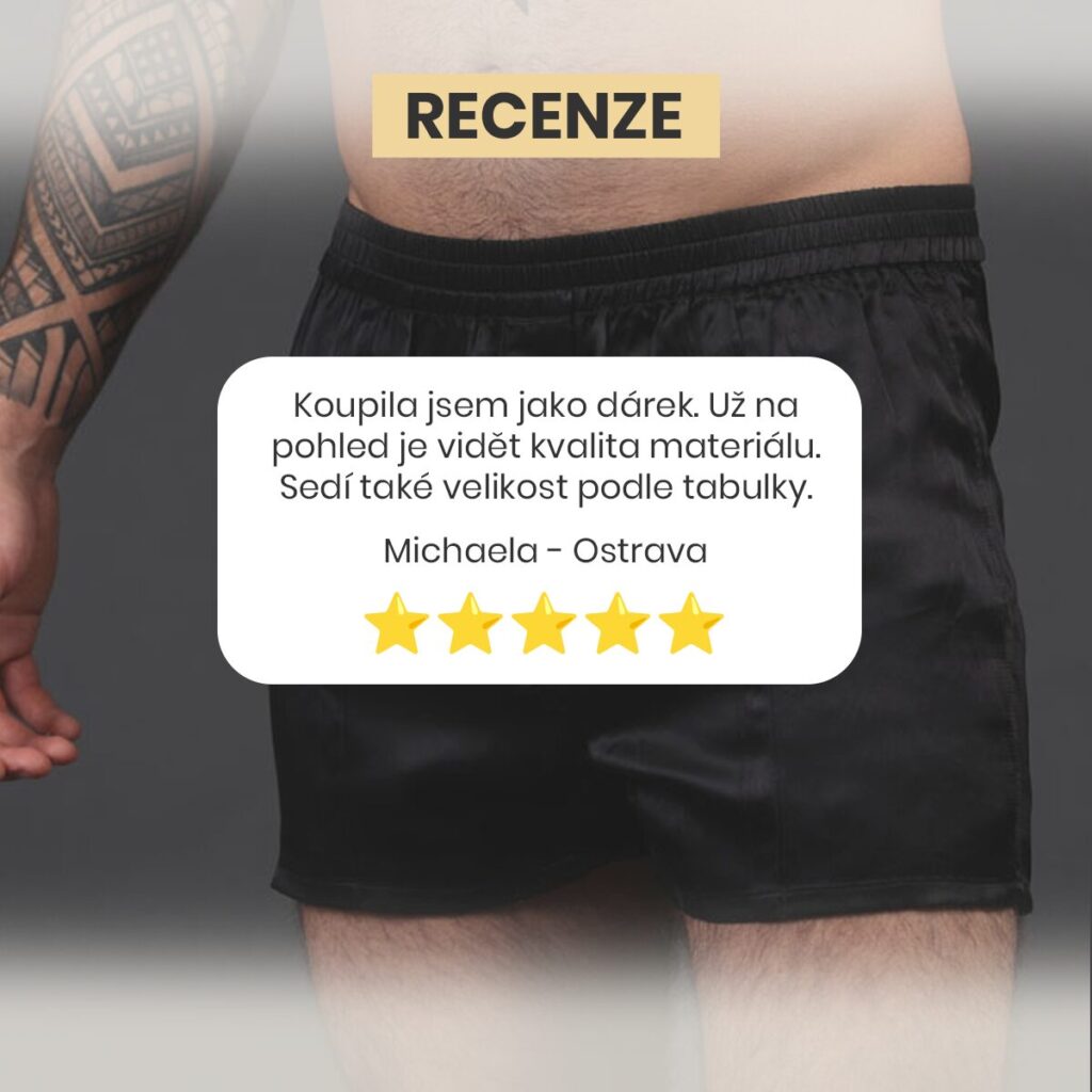 Recenzia na Pánské hedvábné boxerky