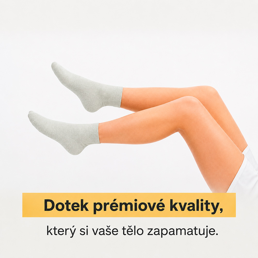 ALT: Elegantní světle šedé ponožky z hedvábí SIMIsilk TITLE: NÁZEV: