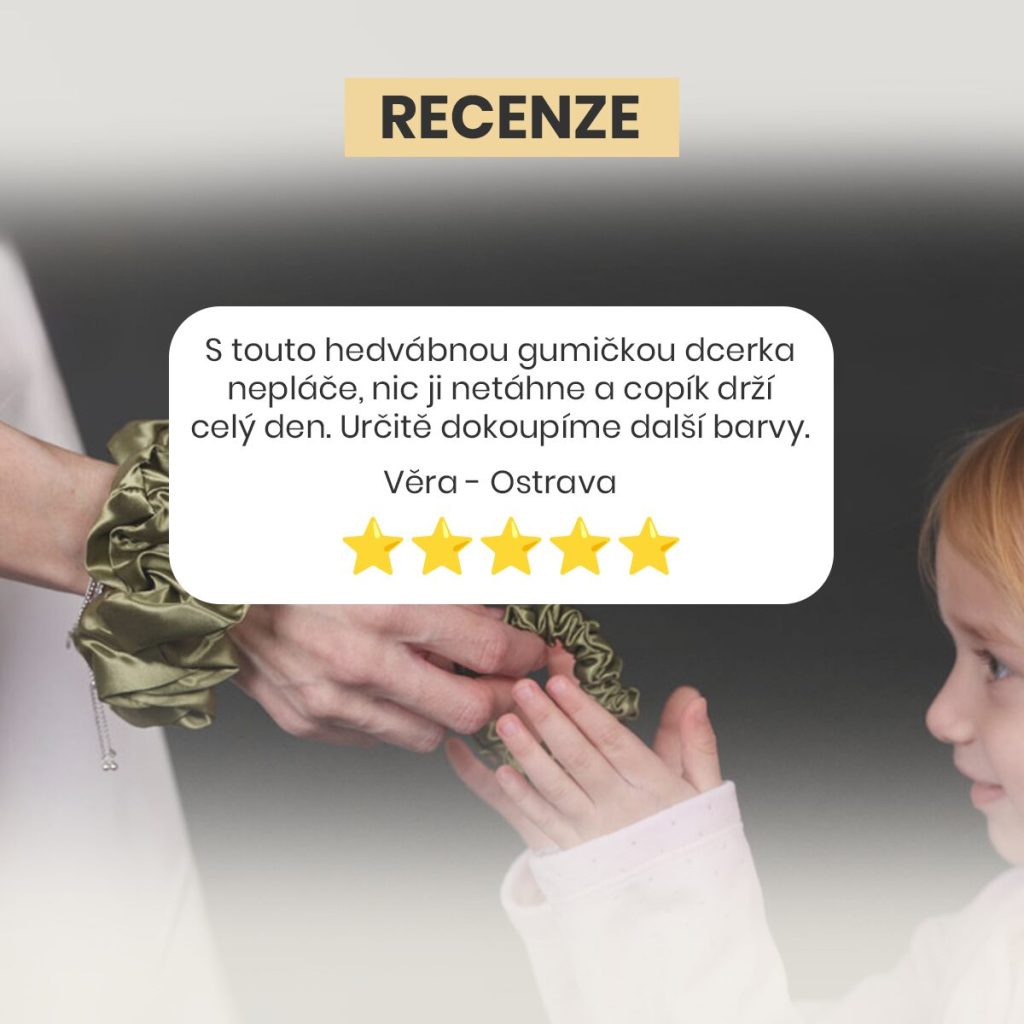 Recenze - hedvábné gumičky SIMIsilk - 100% morušové hedvábí