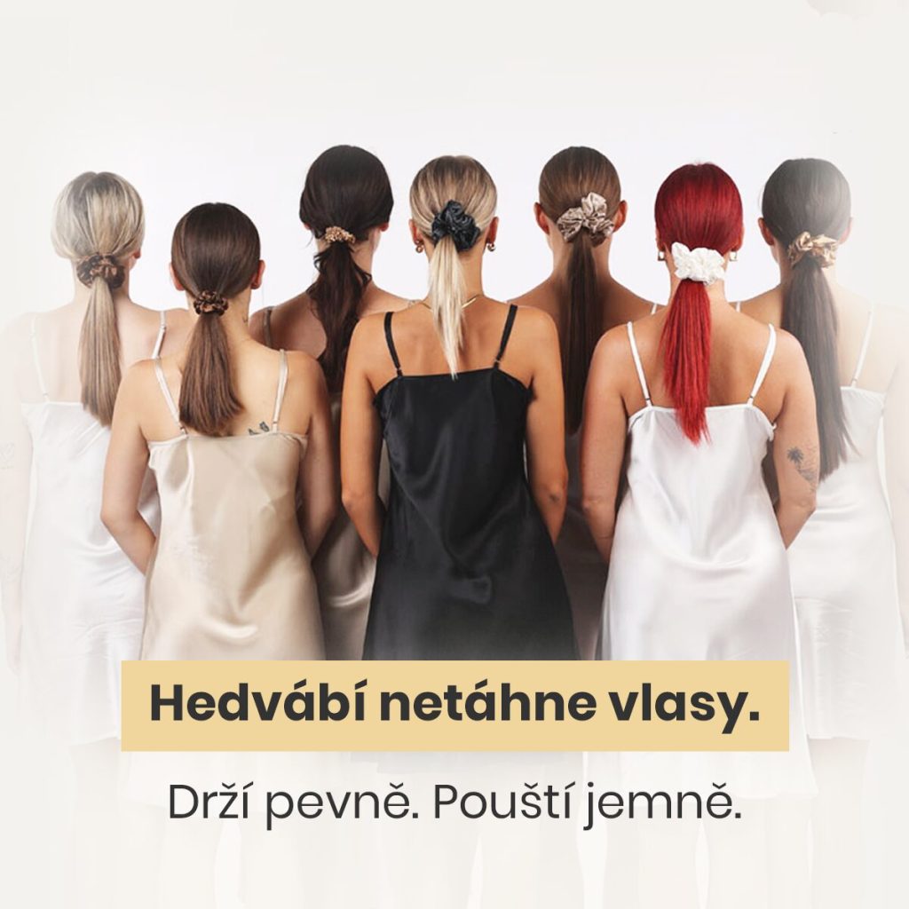 hedvábné gumičky SIMIsilk - 100% morušové hedvábí
