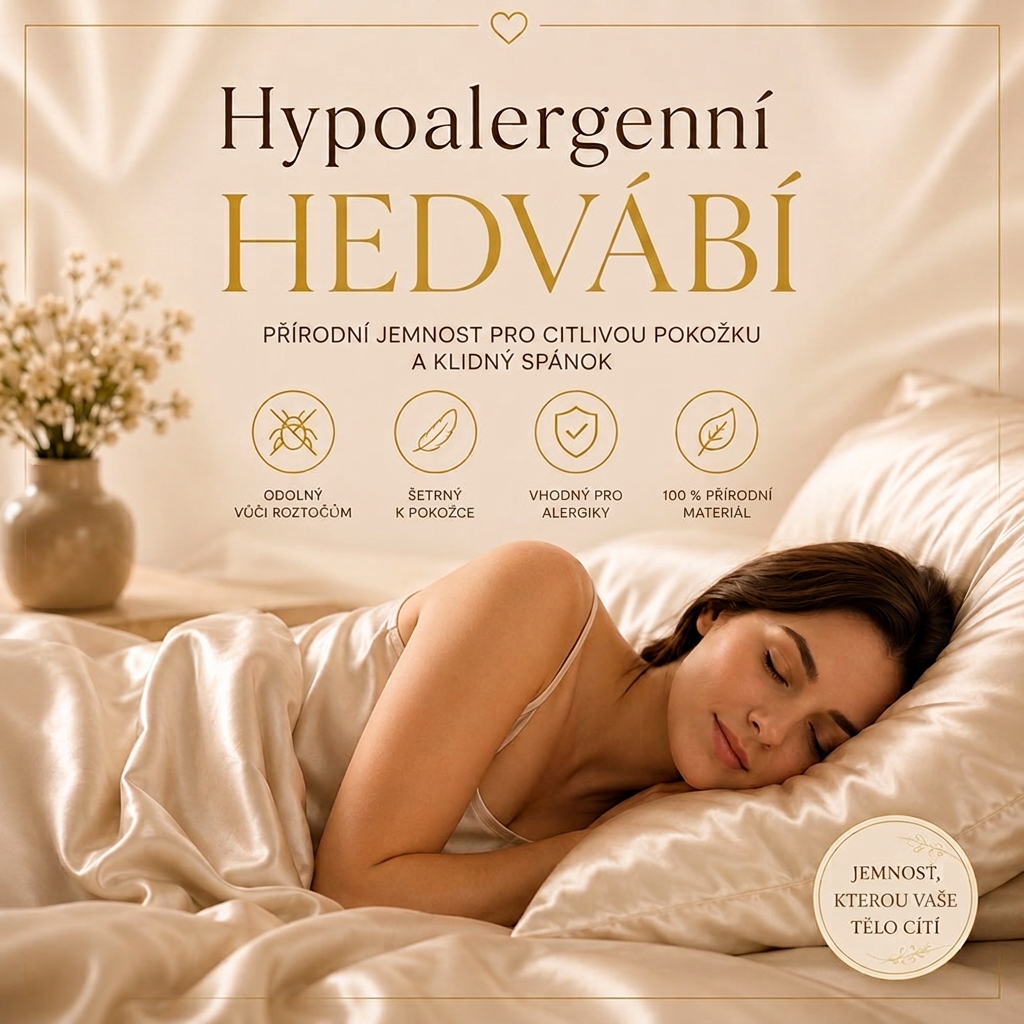Hypoalergenní hedvábí a komfortní spánek