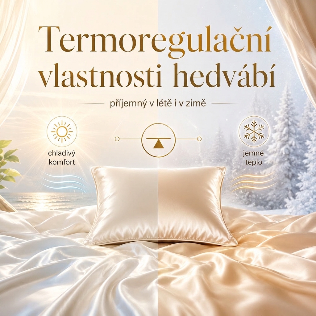 Termoregulační vlastnosti hedvábí – hedvábí příjemné v létě i v zimě