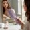 SilkBeauty Flow Kartáč na vlasy - světle fialová